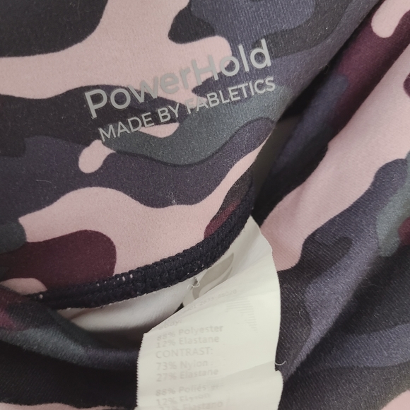 Fabletics Purple Camo Powerhold High Rise Leggings - Picture 6 of 11